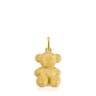 Colgante oso mediano con baño de oro 18 kt sobre plata diamantada Bold Bear