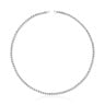 51,5 cm lange Halskette Hold Oval aus Silber mit Kugelmotiven