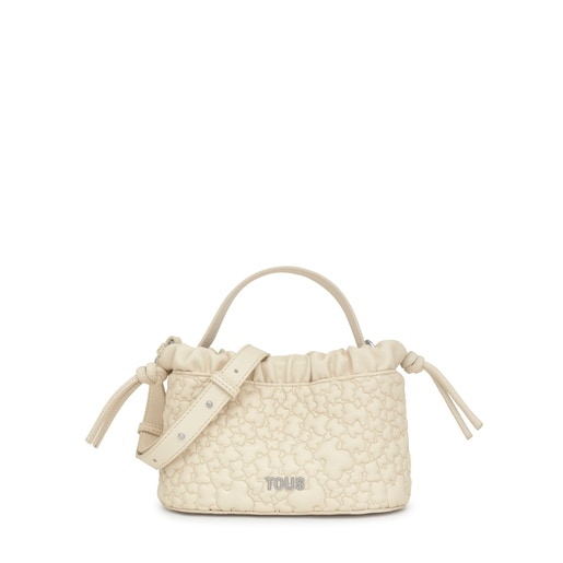Kleine Schultertasche TOUS Puffy Bear in Beige